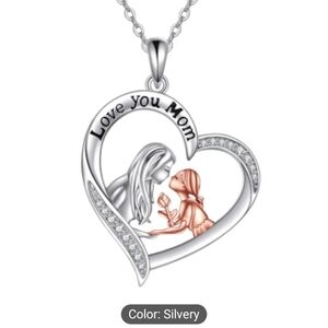 Silver Heart Pendant Necklace